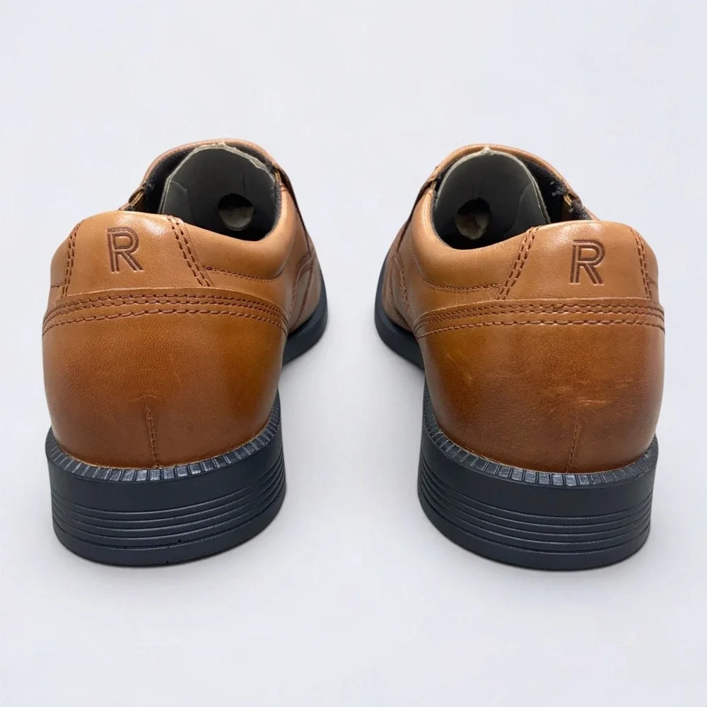 Rockport Dressports Office II Apron Slip-On Loafers Mens Size 10 Brown Leather